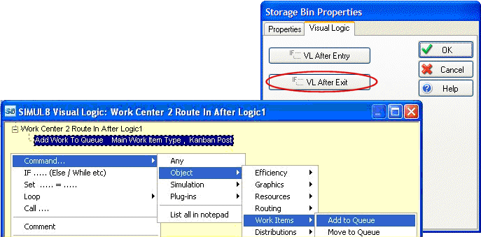 Visual Logic commands