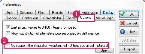 Simul8 Assistant - No Support