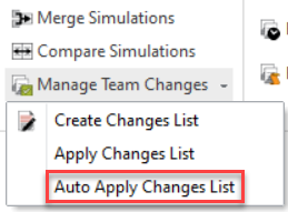 Simul8 Auto Apply Changes List