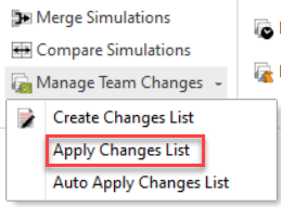 Simul8 Apply Changes List
