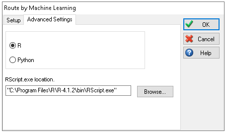 Simul8 Machine Learning Routing Out Settings